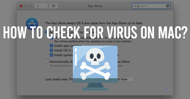 how to search for virus on mac